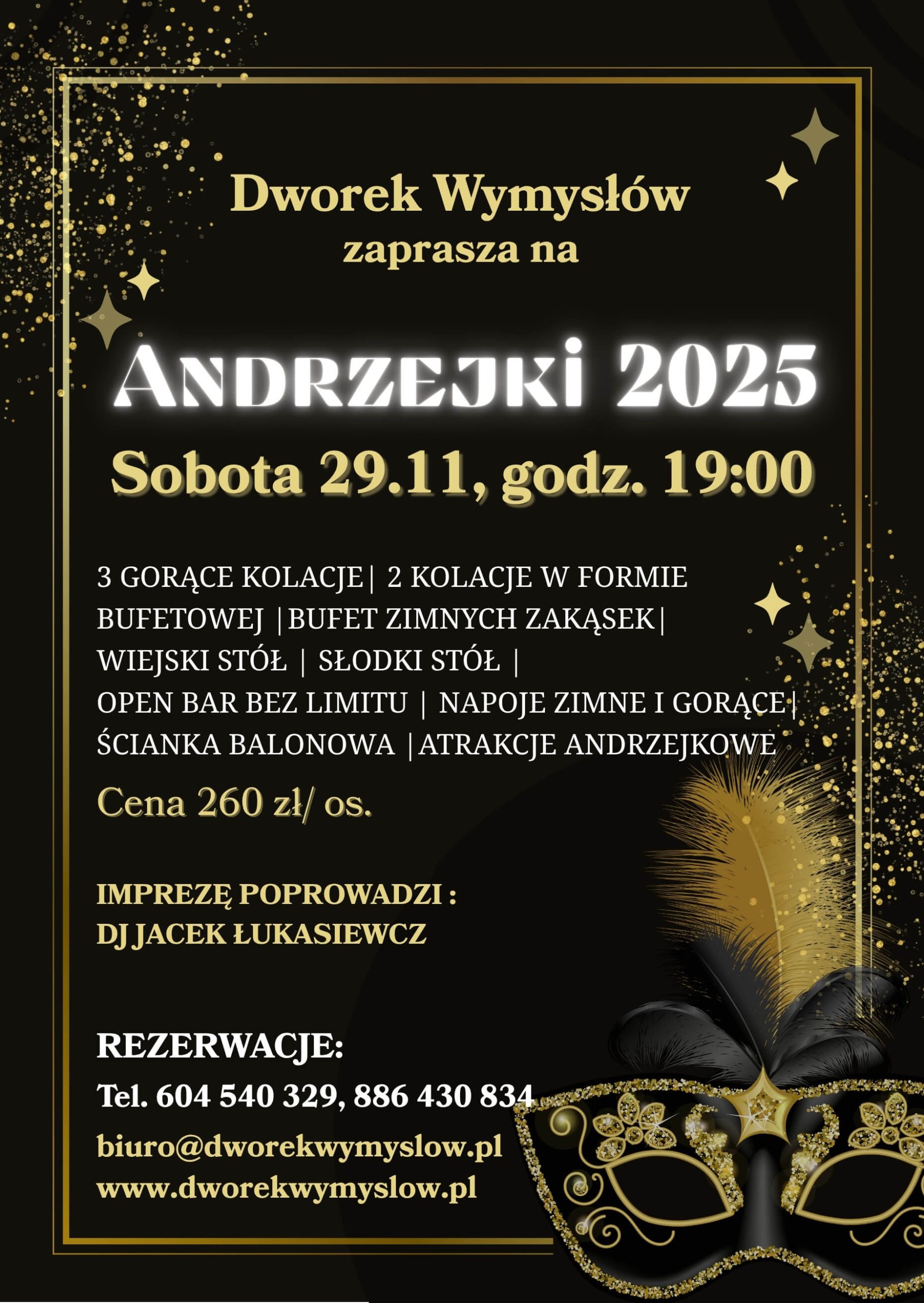 ANDRZEJKI 2025 w Dworku Wymysłów Pińczów Kielce świętokrzskie